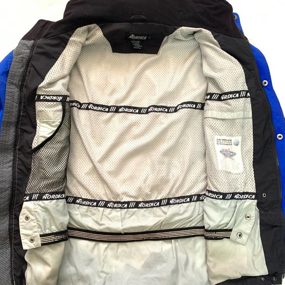 Nordica Ski Snow Board Insulated Waterproof Jacket Men's Large Blue/Black - Picture 10 of 14